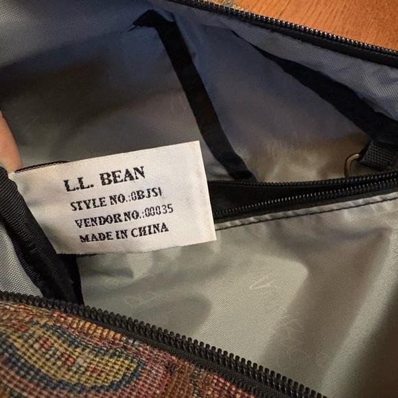 L.L. Bean Ameribag Paisley Messenger Vintage Bag. Backpack, travel bag - Picture 9 of 13